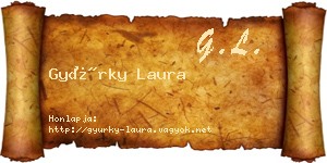 Gyürky Laura névjegykártya