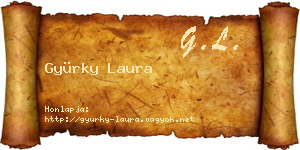 Gyürky Laura névjegykártya